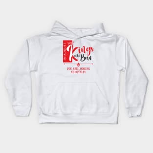 August Birthday King Kids Hoodie